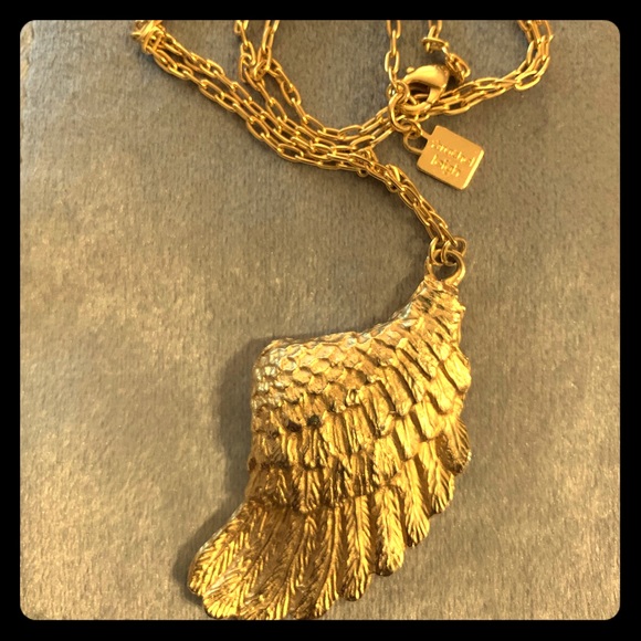 Rachel Leigh Gold Angel Wing Necklace 